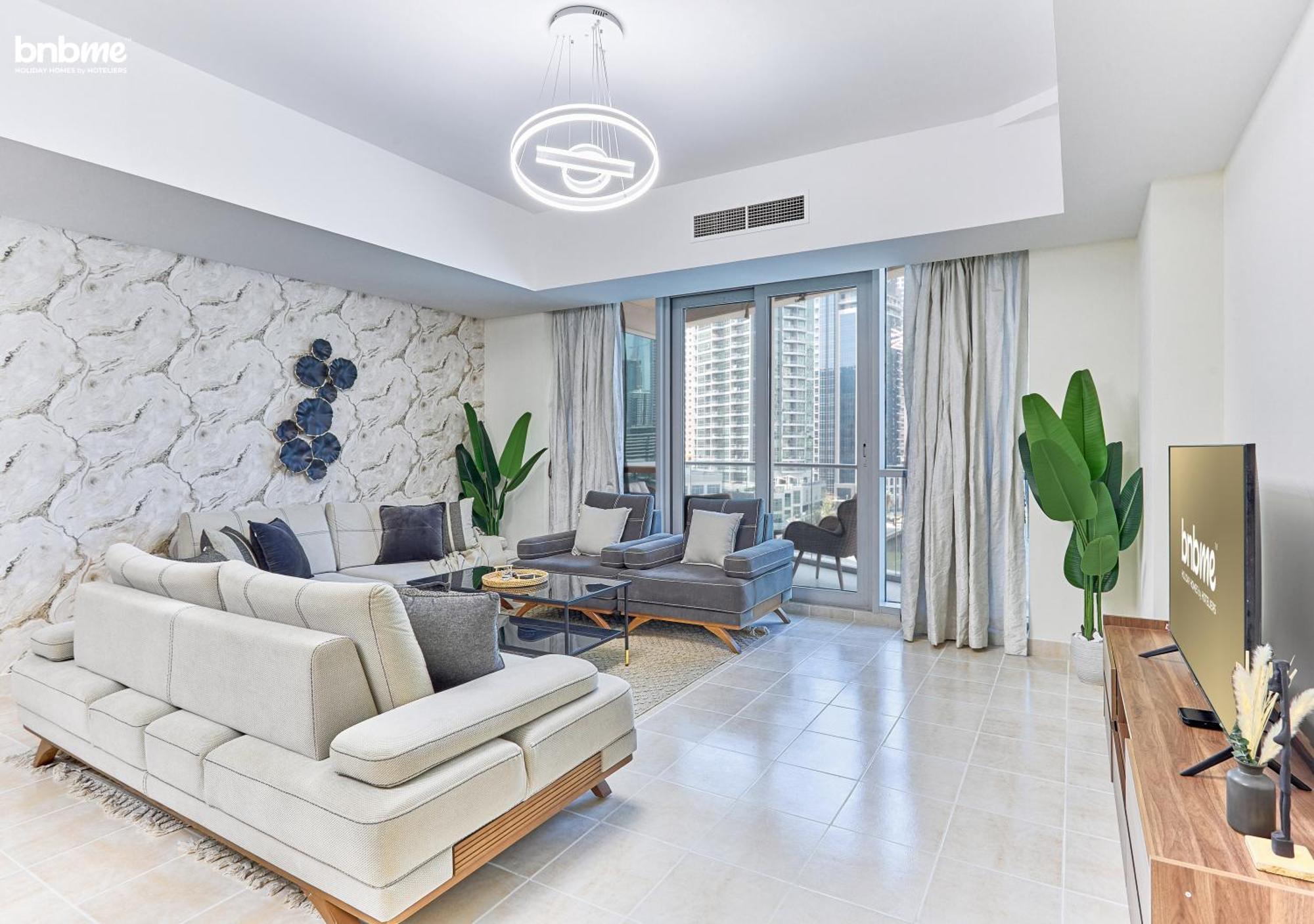 Bnbmehomes - Damac Waves Tower Apartamento *